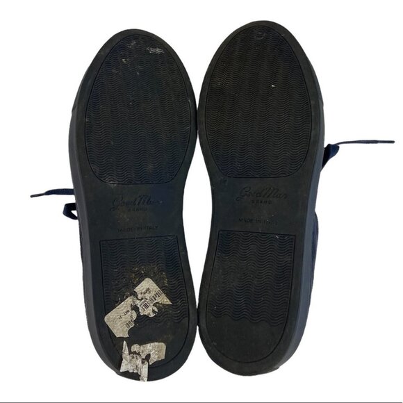 GoodMan Brand Blue Suede Sneakers Size 8 Edge Leather Made In Italy Nordstrom - Picture 7 of 8